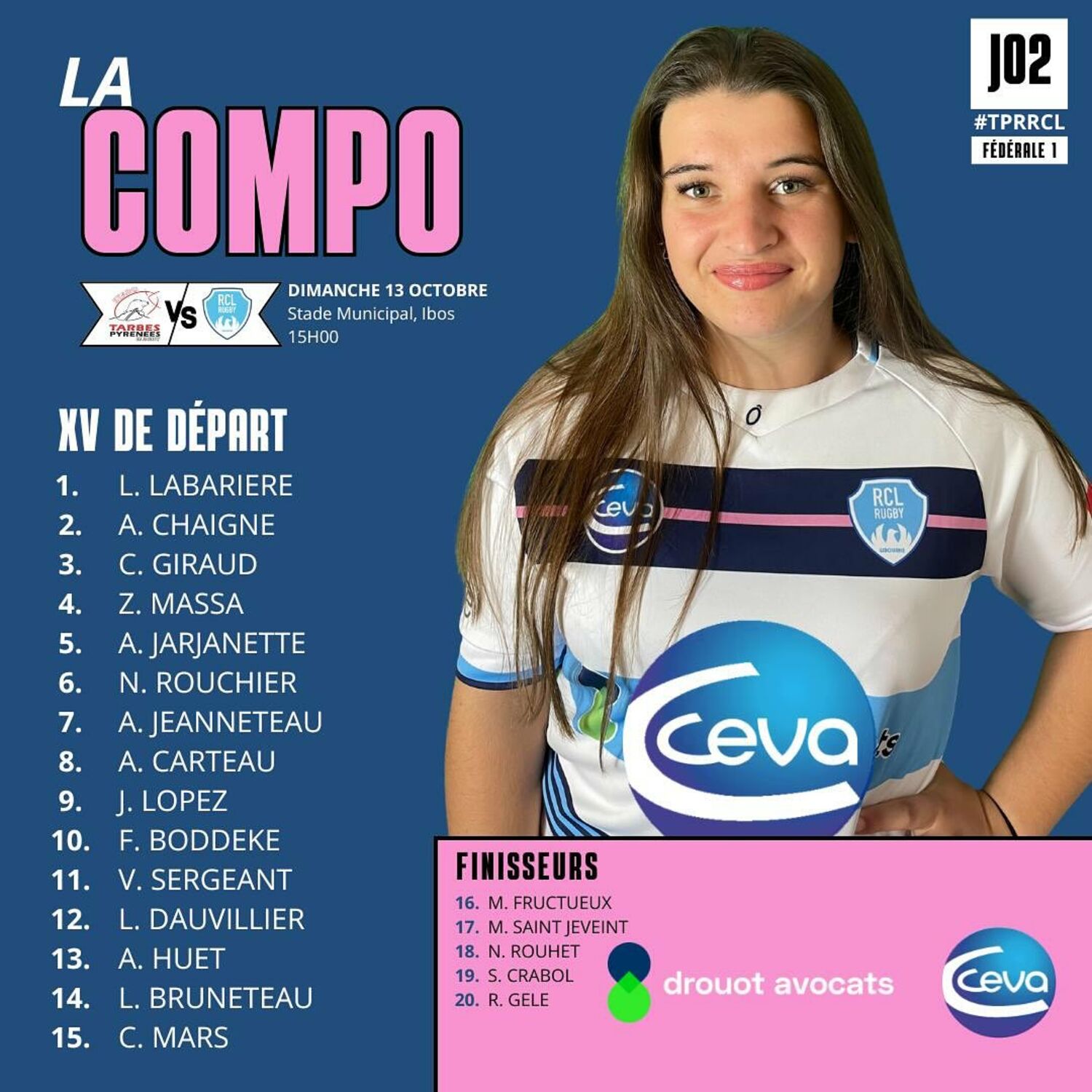 composition équipe féminine