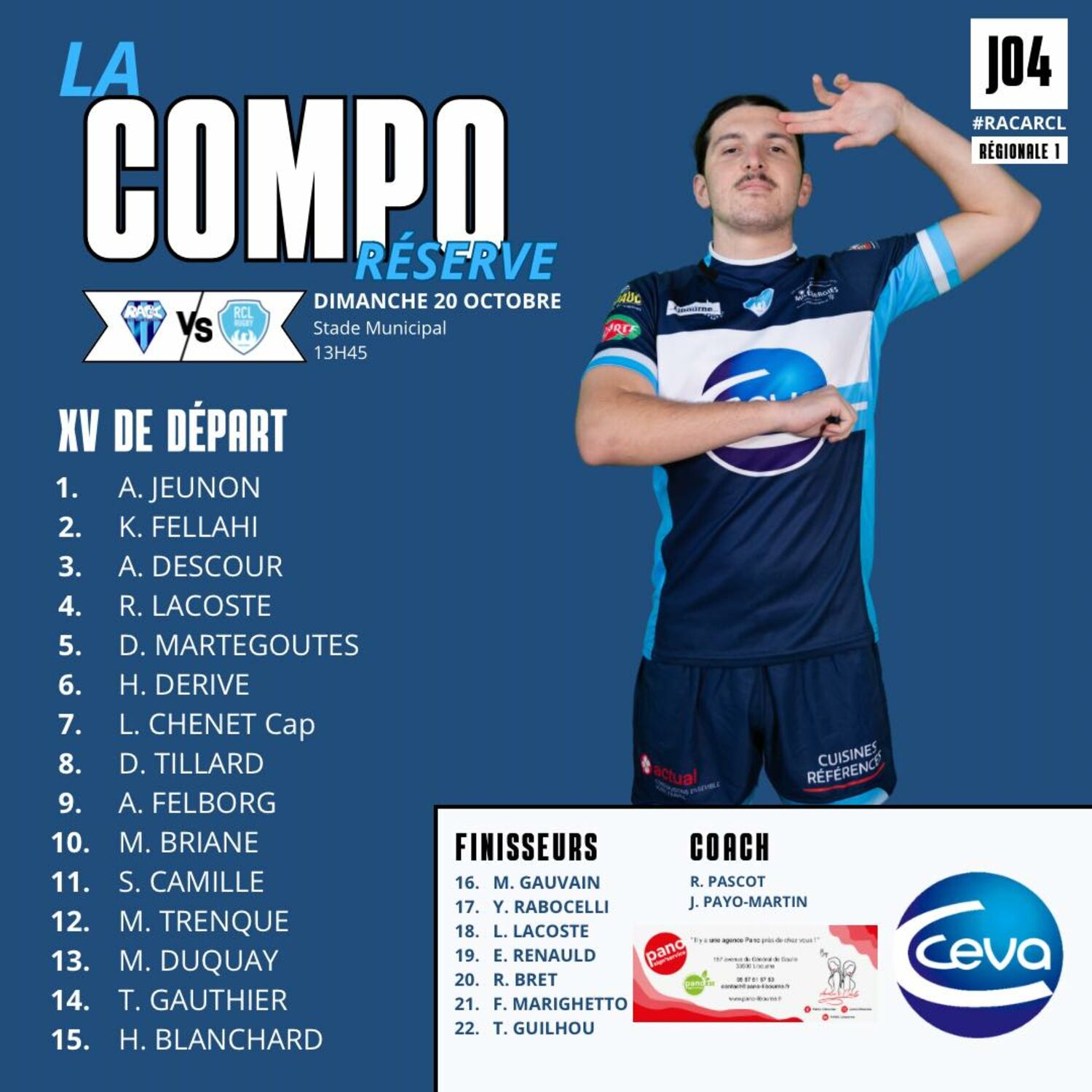 composition équipe réserve